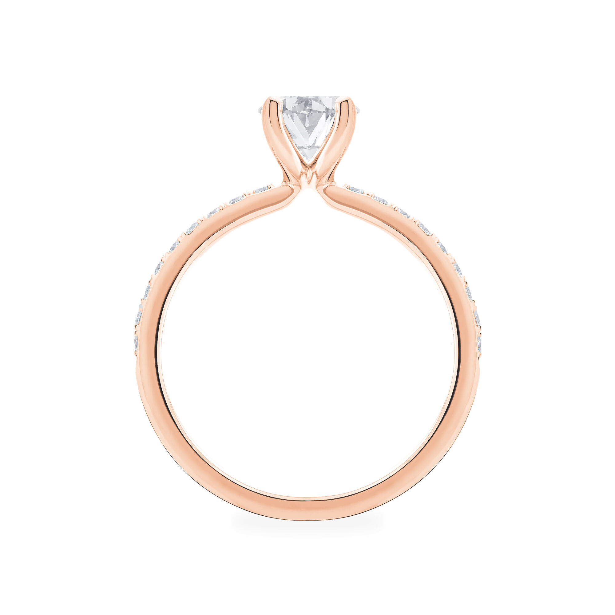 Rose Gold Oval Cut Engagement Ring Birks Ros e du Matin